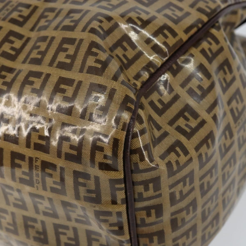 Fendi Zip Tote Canvas Beige Canvas Tote Bag Bag