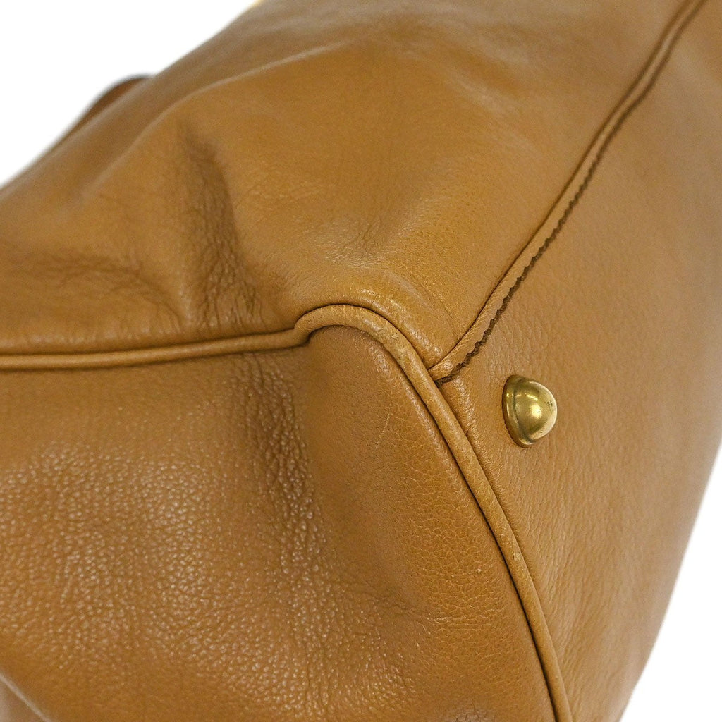 Gucci Blondie Satchel Leather Brown Leather Handbag (Pre-Owned)