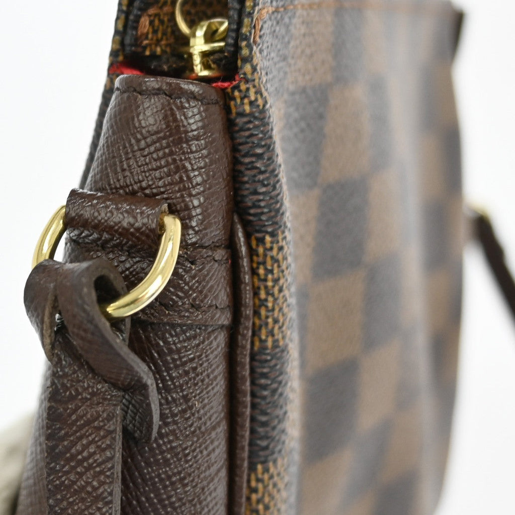 Louis Vuitton Trousse Make Up Bag Damier Canvas Brown Canvas Clutche & Pouche Bag