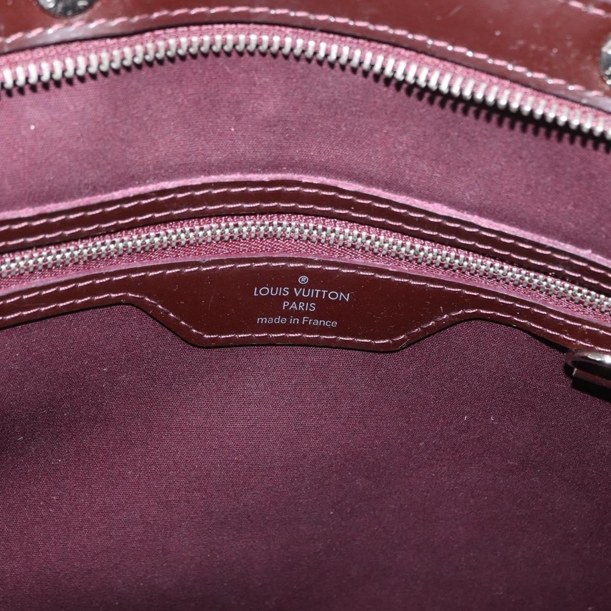 Louis Vuitton Brea Handbag Electric Epi Leather Purple Leather Handbag