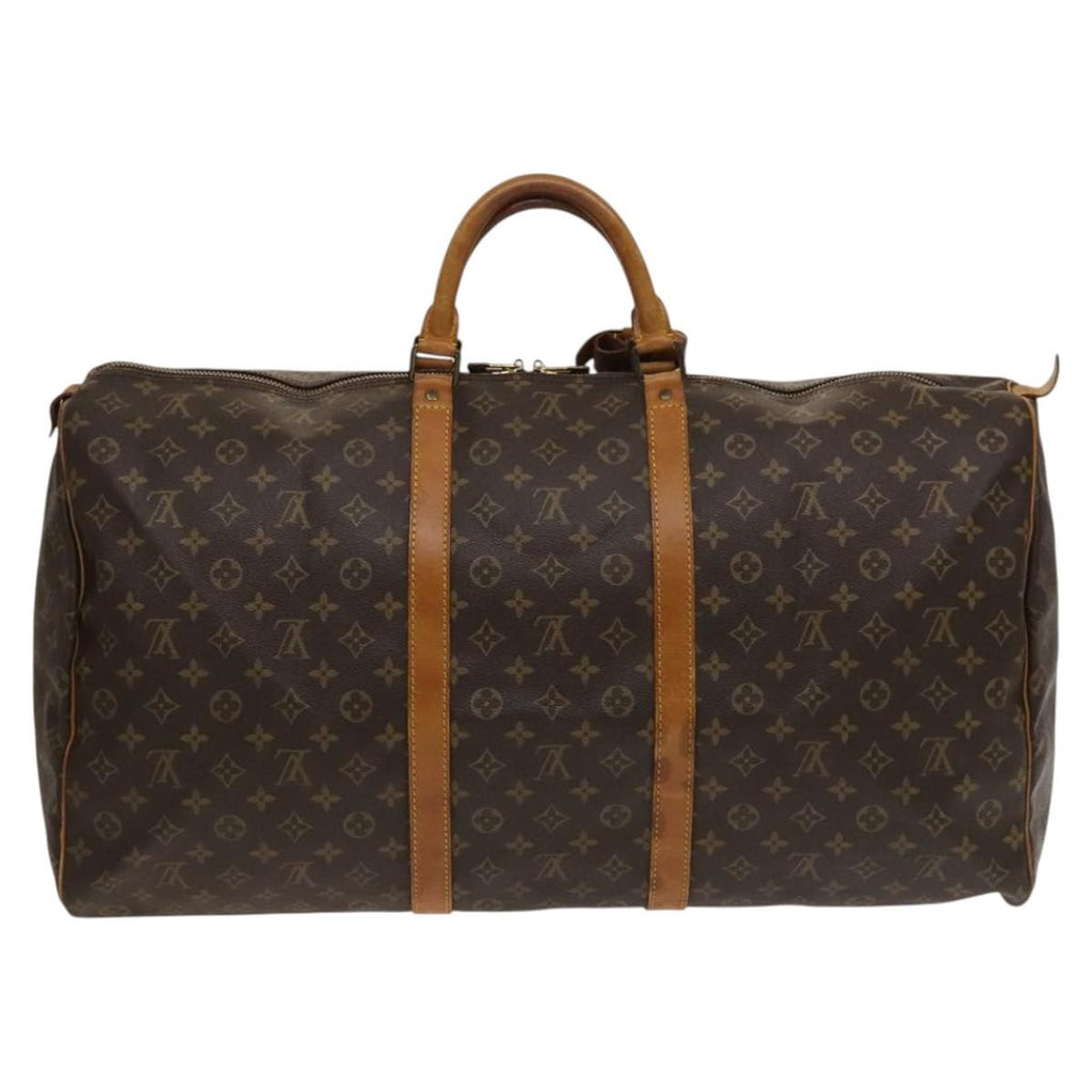 Louis Vuitton Keepall Bag Monogram Canvas Brown Canvas Travel Bag