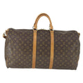 Louis Vuitton Keepall Bandouliere Bag Monogram Canvas Brown Canvas Travel Bag