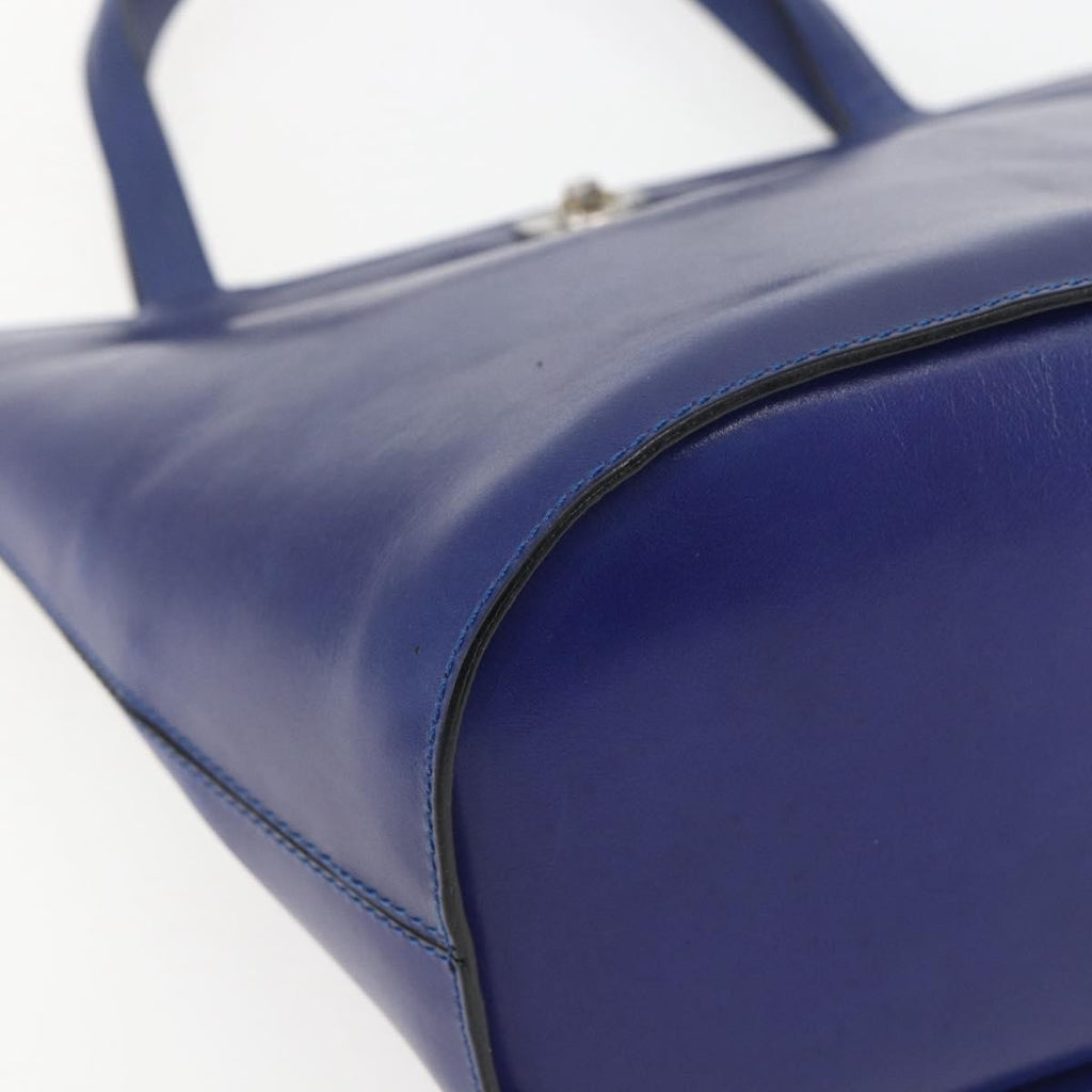 Celine Handbag Leather Blue Leather Handbag