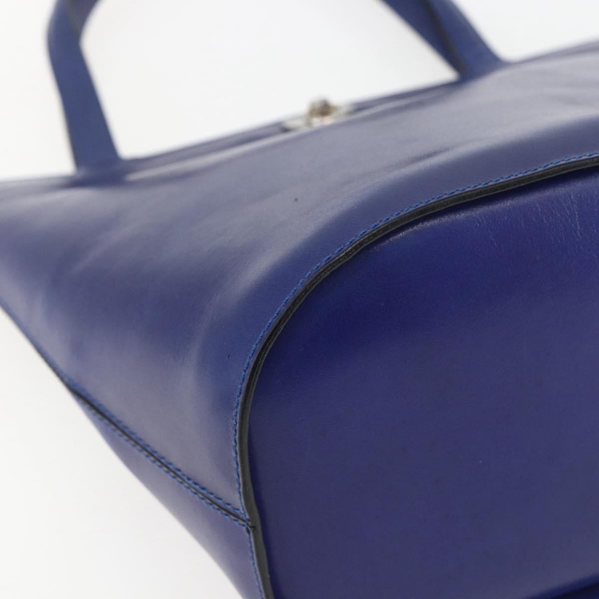Celine Handbag Leather Blue Leather Handbag