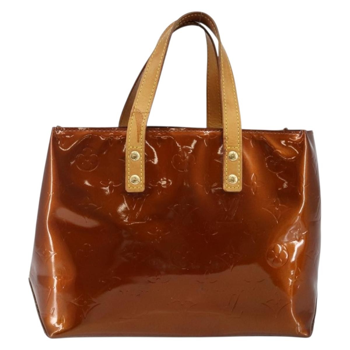 Louis Vuitton Reade Handbag Monogram Vernis Brown Patent_Leather Handbag