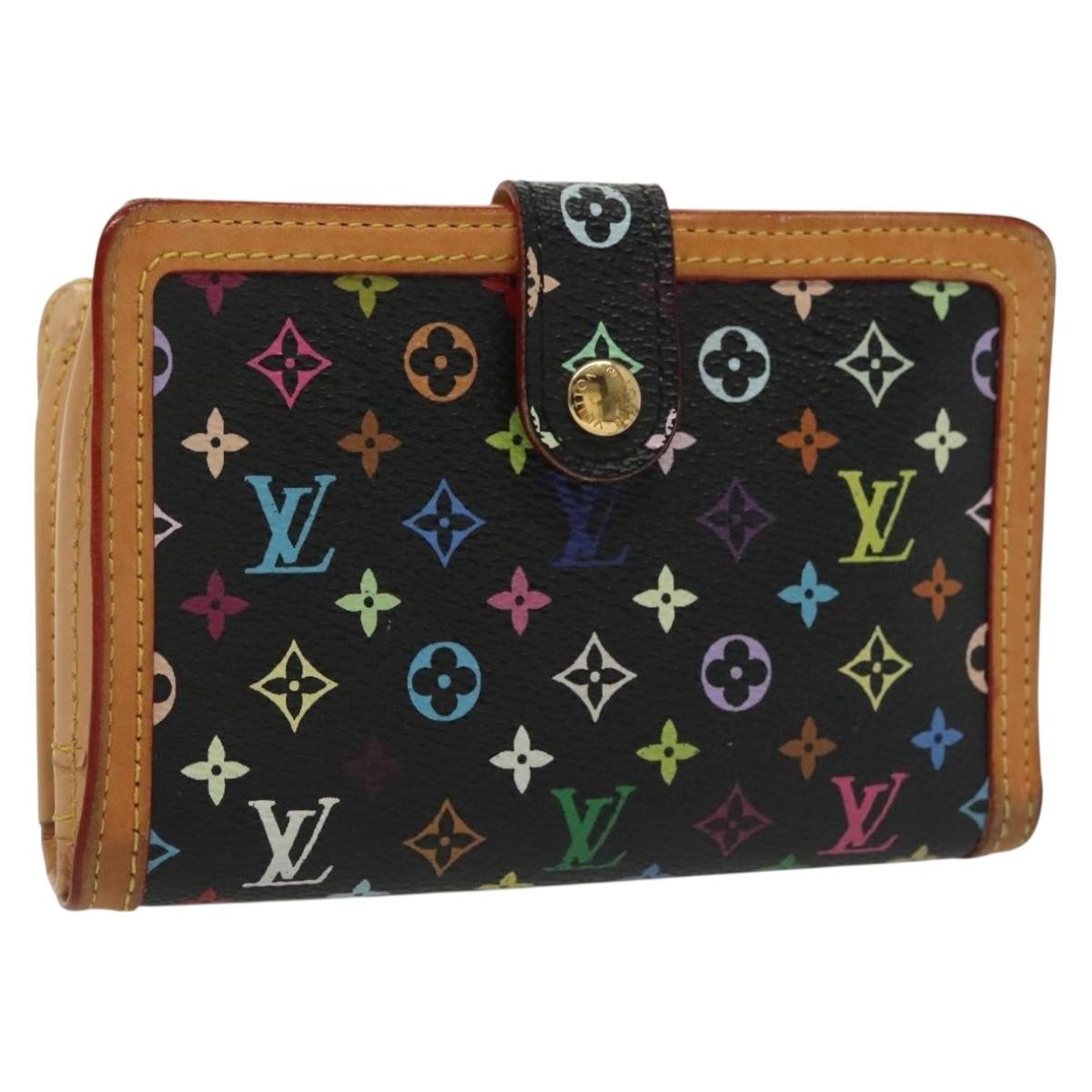 Louis Vuitton Portefeuille Viennois Monogram Canvas Black Canvas Wallets Accessory