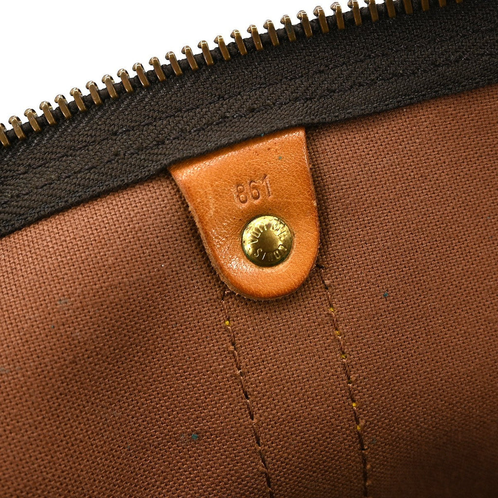 Louis Vuitton Keepall Bag Monogram Canvas Brown Canvas Travel Bag