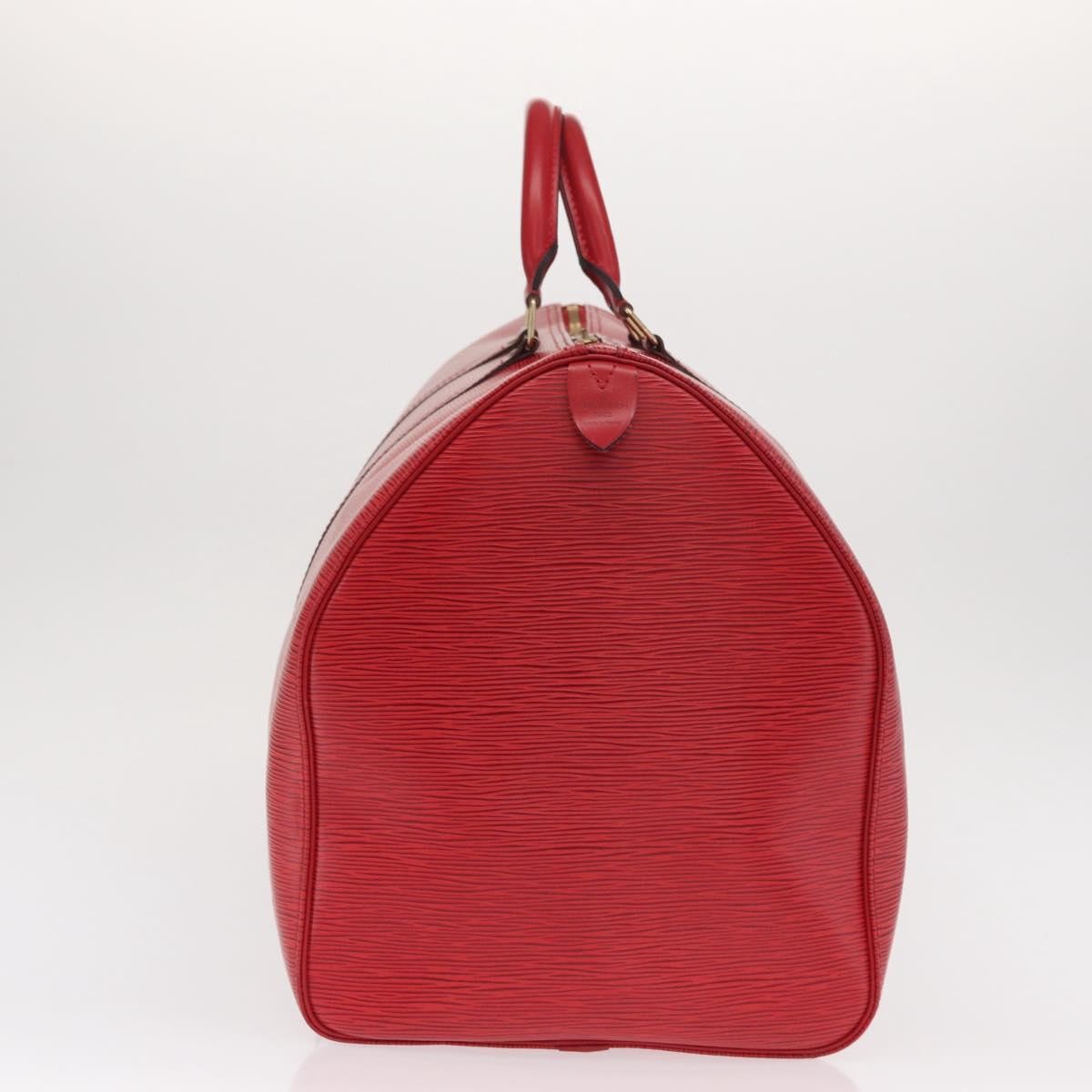 Louis Vuitton Keepall Bag Epi Leather Red Leather Travel Bag