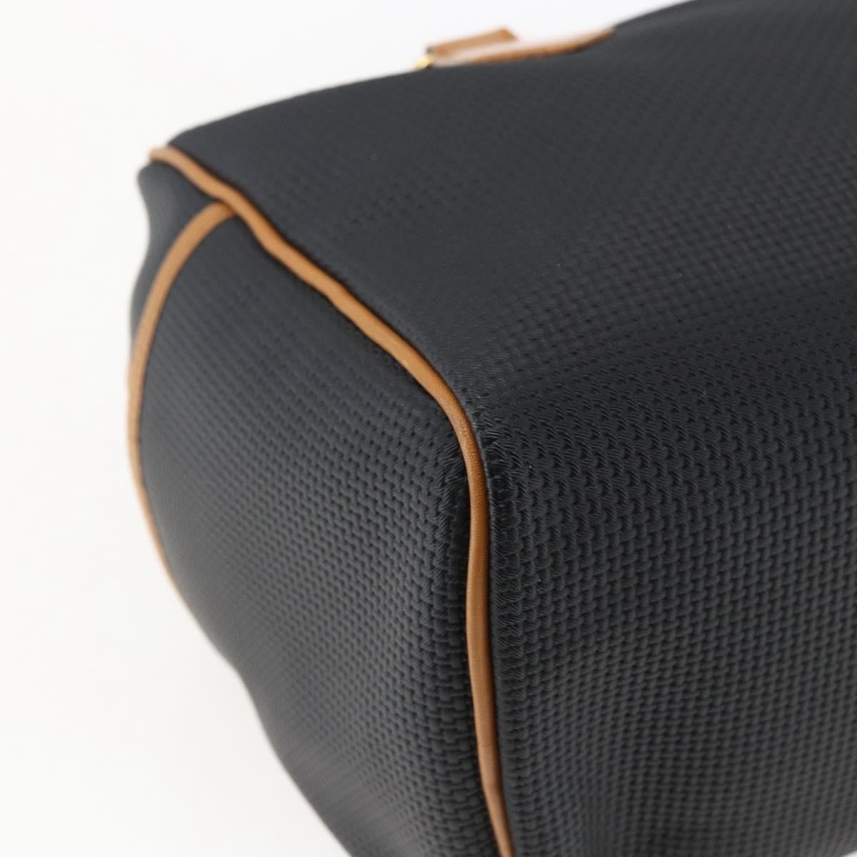 Saint Laurent Vintage Handbag Canvas Black Canvas Handbag (Pre-Owned)