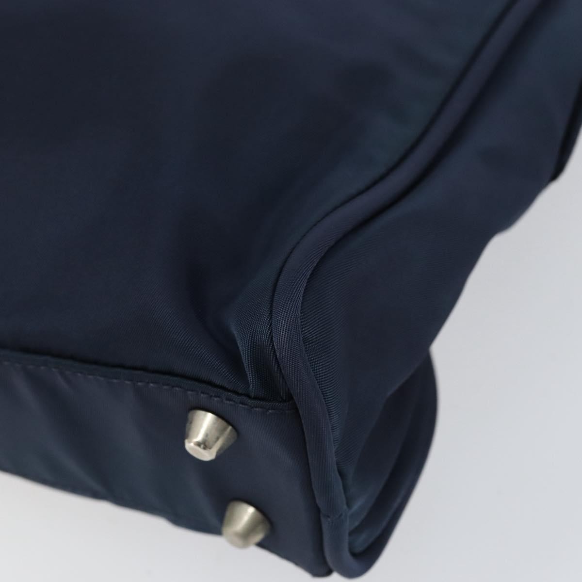 Prada Zip Around Tote Tessuto Navy Nylon Handbag