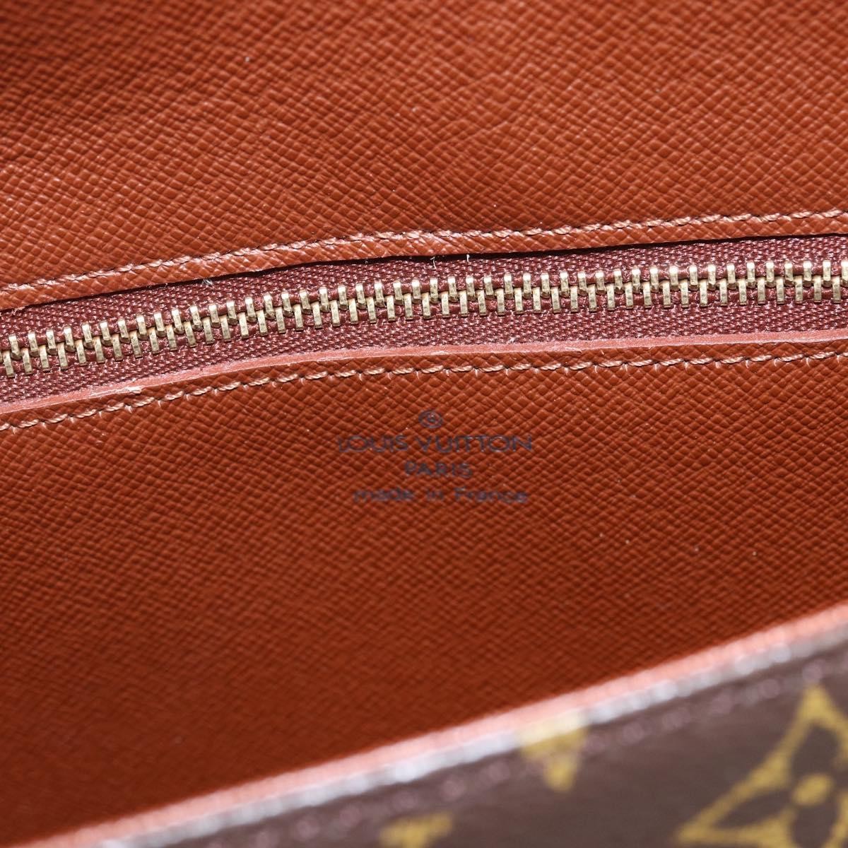 Louis Vuitton Saint Cloud Handbag Monogram Canvas Brown Canvas Shoulder Bag