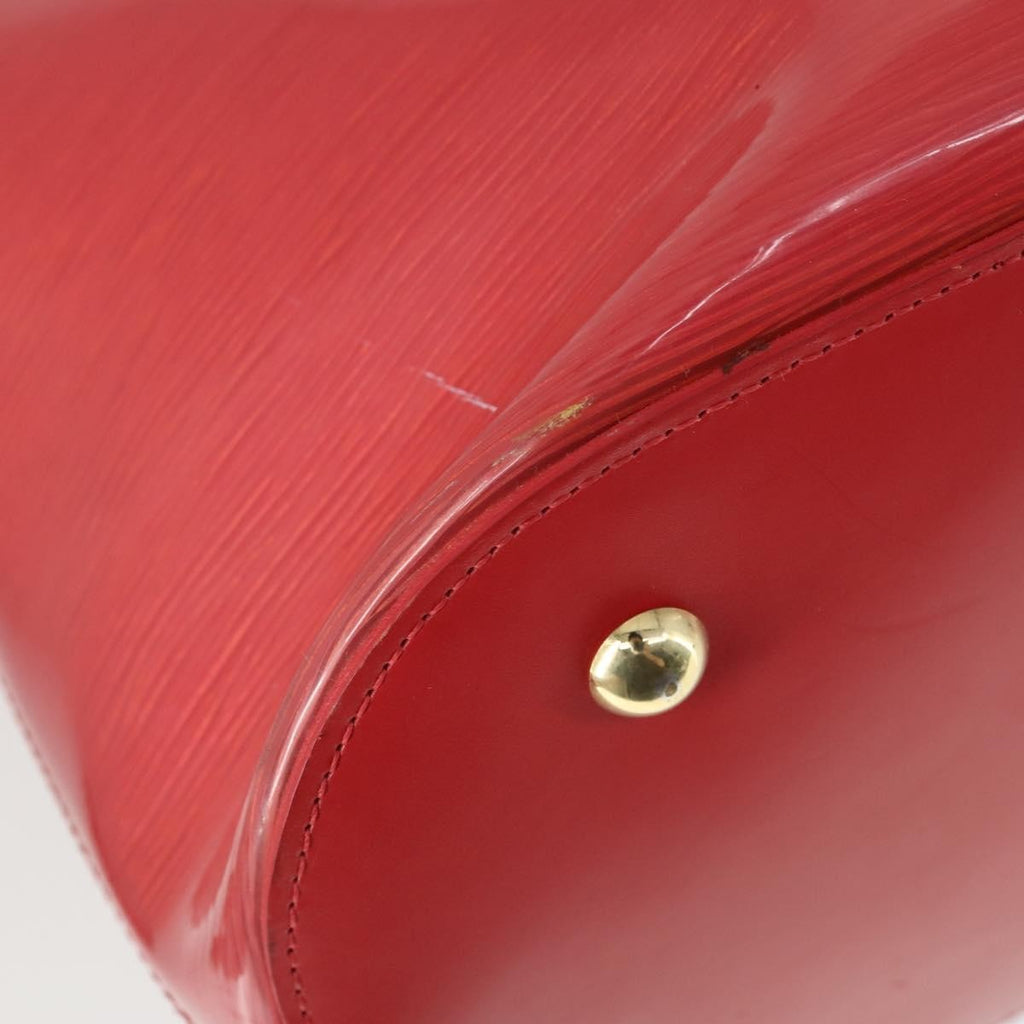 Louis Vuitton Plage Lagoon Bay Handbag Vinyl Epi Leather Red Plastic Tote Bag