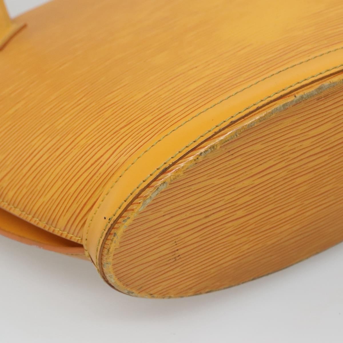 Louis Vuitton Saint Jacques Handbag Epi Leather Yellow Leather Shoulder Bag