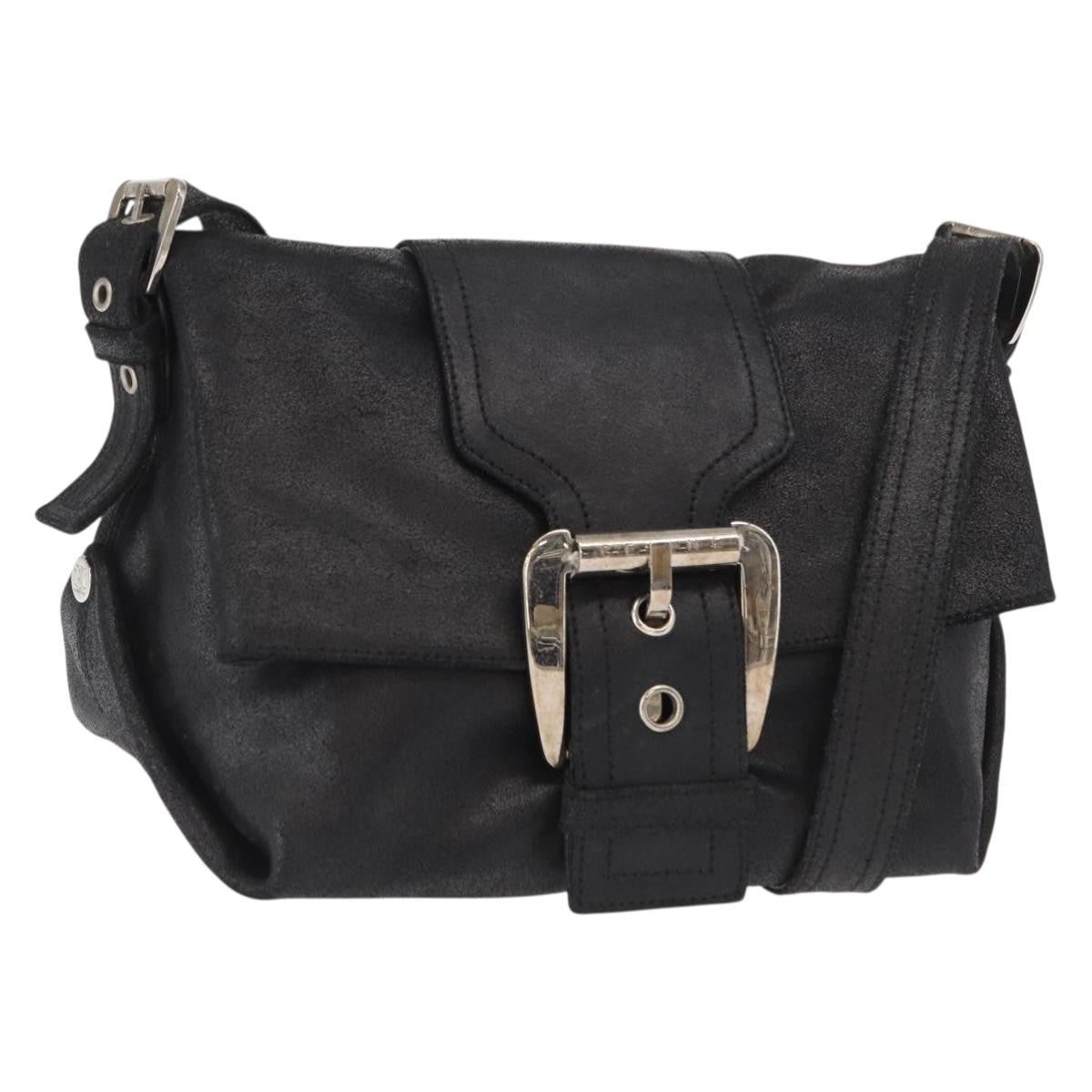 Celine Vintage Shoulder Bag Leather Black Leather Shoulder Bag Bag