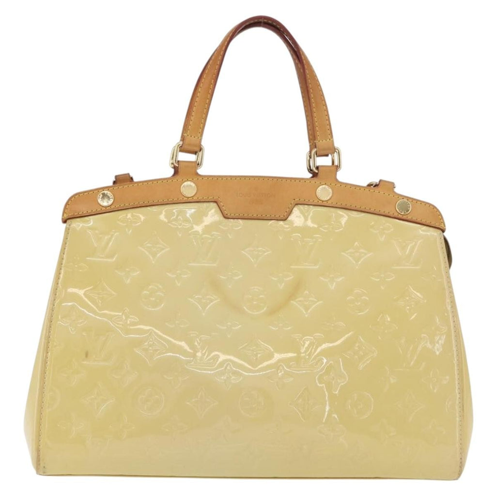Louis Vuitton Brea Handbag Monogram Vernis Yellow Patent_Leather Handbag