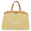 Louis Vuitton Brea Handbag Monogram Vernis Yellow Patent_Leather Handbag
