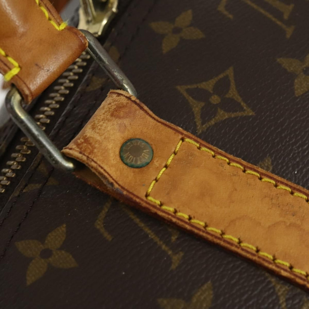 Louis Vuitton Keepall Bandouliere Bag Monogram Canvas Brown Canvas Travel Bag