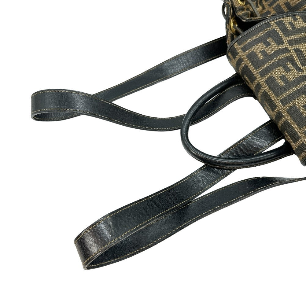 Fendi Fendi Backpack Daypack Zucca Canvas Brown Canvas Backpack Bag