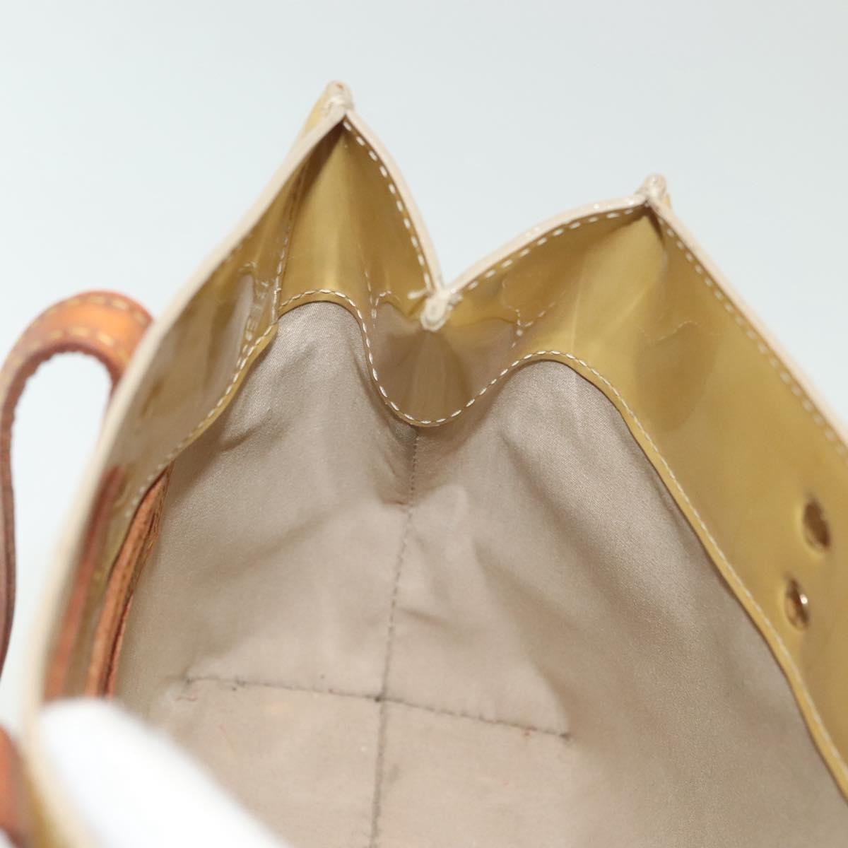 Louis Vuitton Reade Handbag Monogram Vernis Beige Patent_Leather Handbag