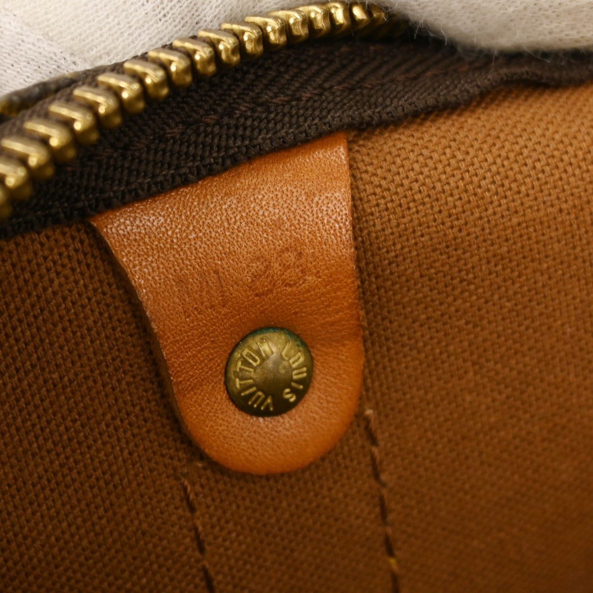 Louis Vuitton Keepall Bag Monogram Canvas Brown Canvas Travel Bag