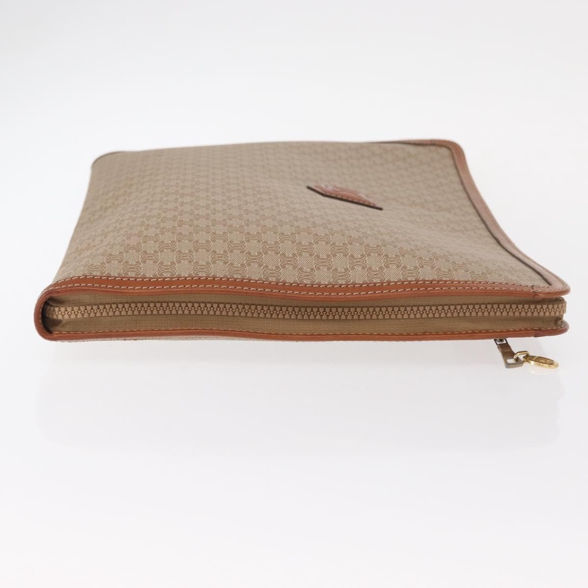 Celine Macadam Pochette Clutch Beige Pvc Clutche & Pouche Bag