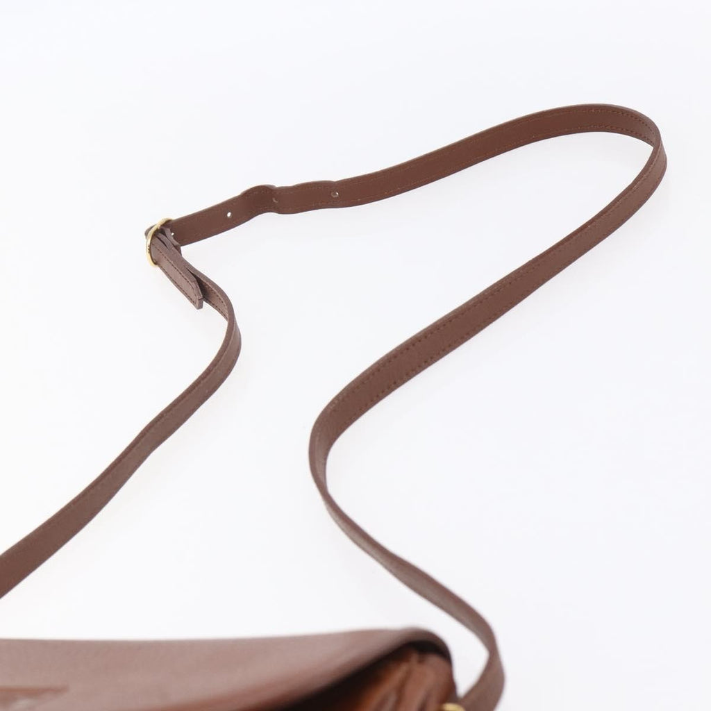 Burberry Vintage Shoulder Bag Leather Brown Leather Shoulder Bag