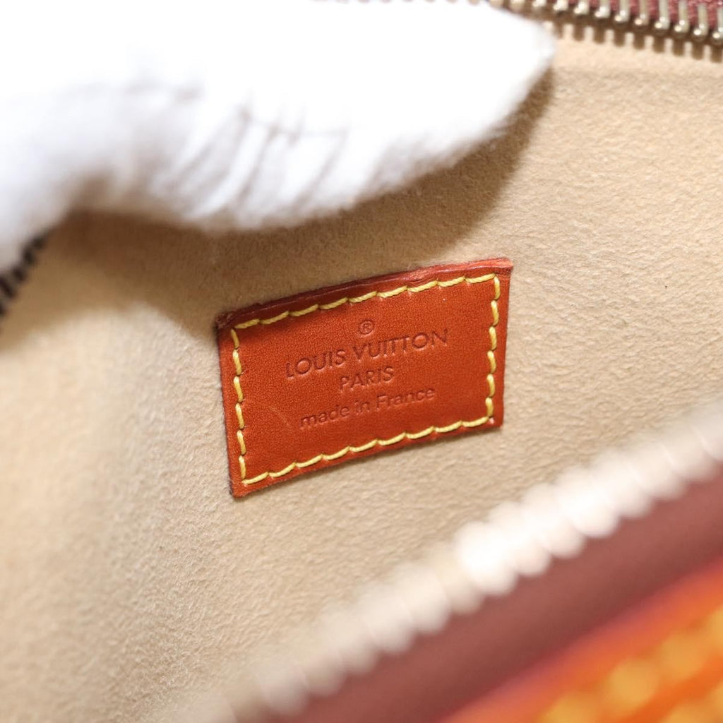 Louis Vuitton Lockit Handbag Nomade Leather Brown Leather Handbag