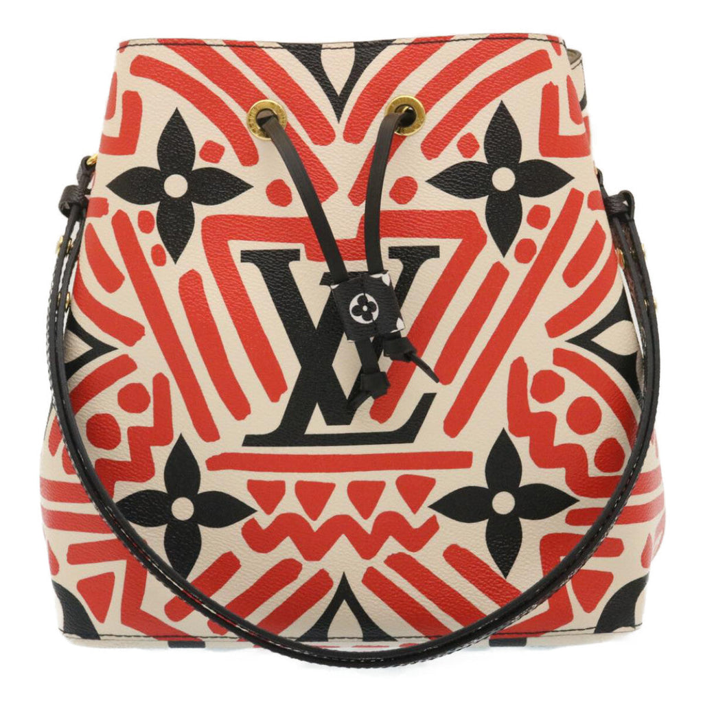 Louis Vuitton Neonoe Handbag Limited Edition Crafty Monogram Giant Red Canvas Bag