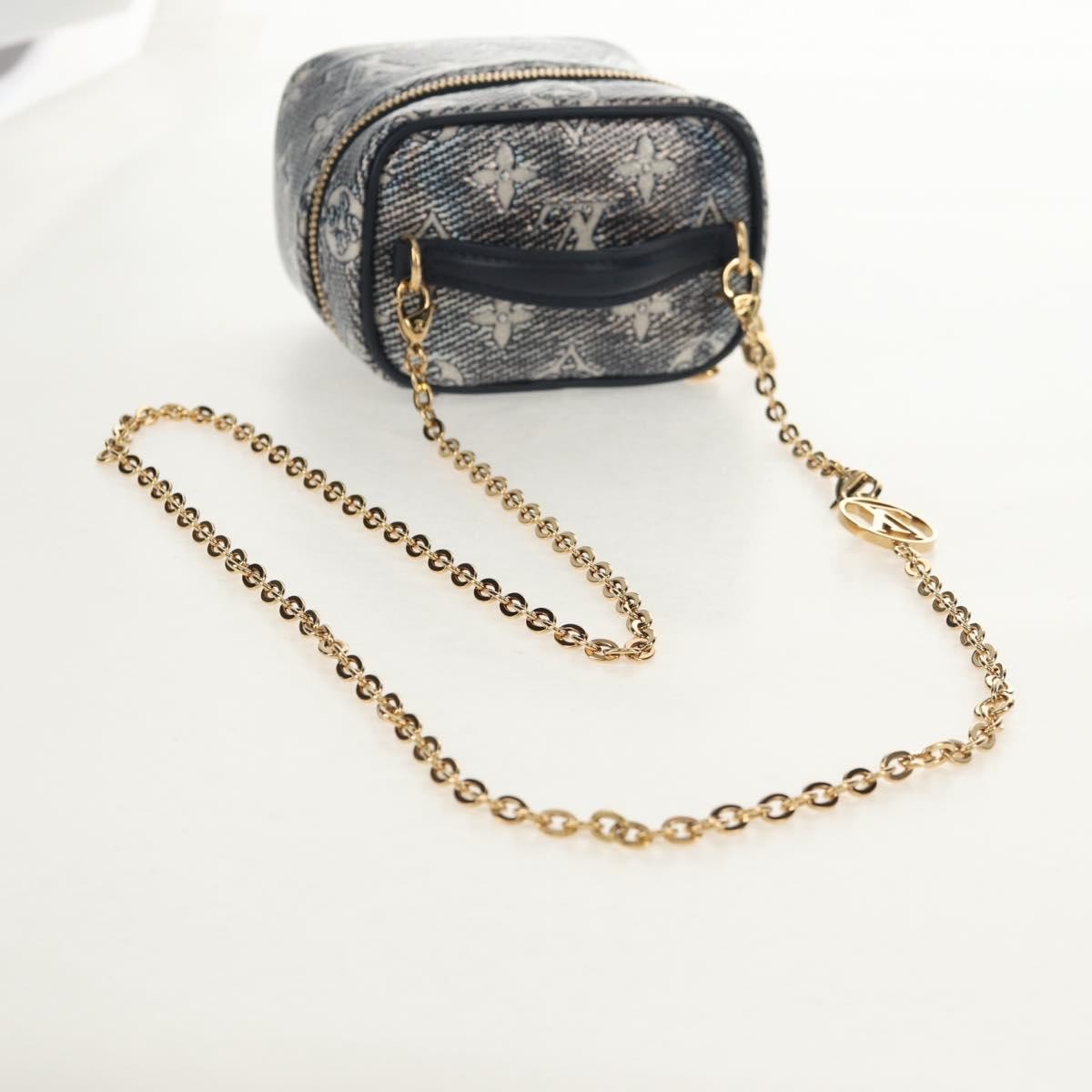 Louis Vuitton Vanity Case Monoglam Jacquard Canvas Navy Canvas Clutche & Pouche Bag