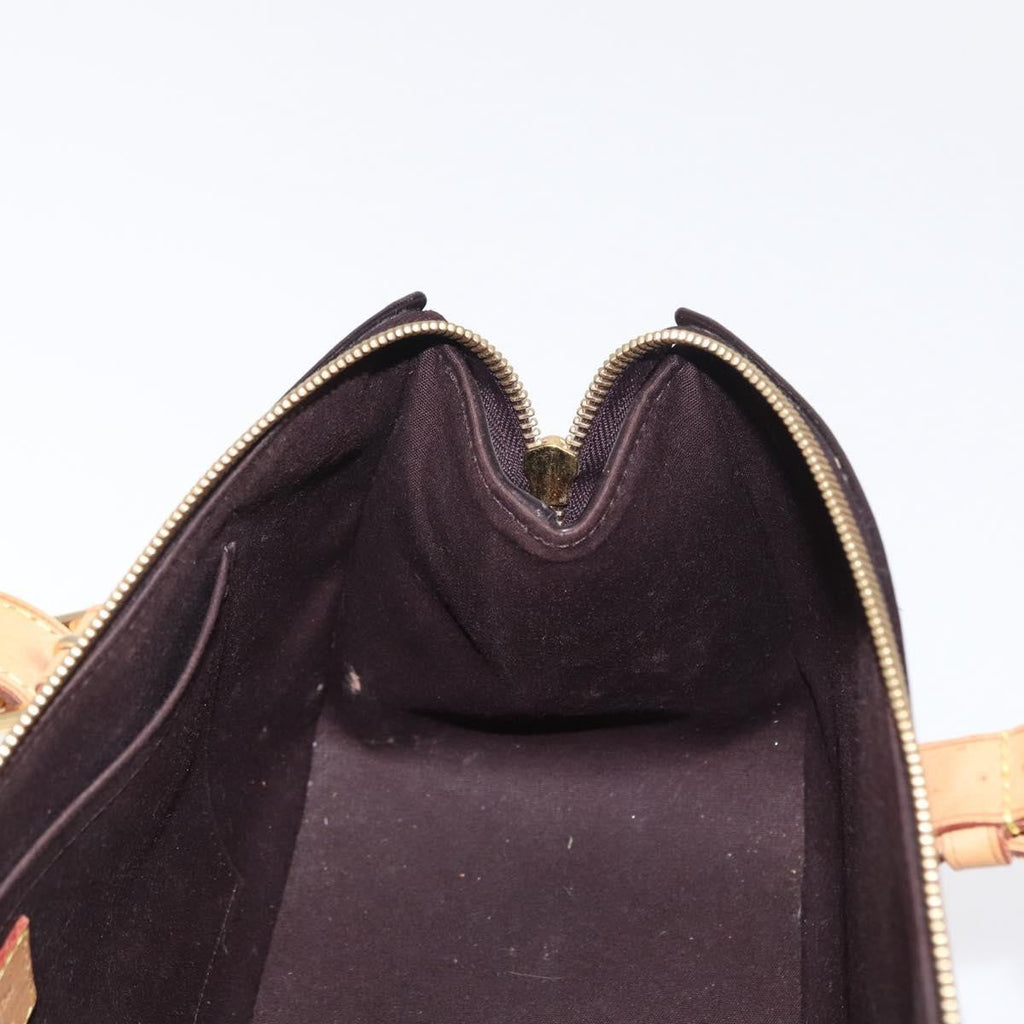 Louis Vuitton Rosewood Avenue Handbag Monogram Vernis Purple Patent_Leather Shoulder Bag