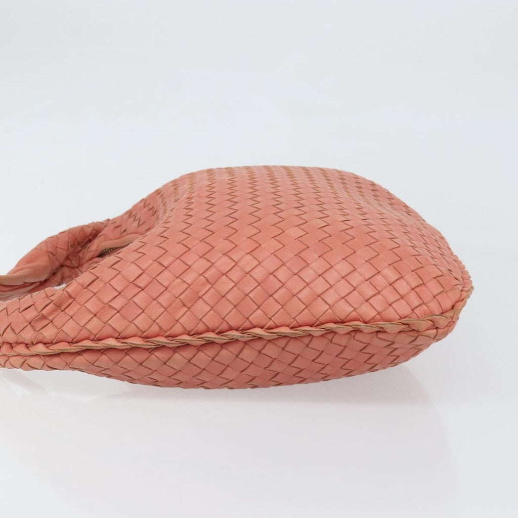 Bottega Veneta Veneta Hobo Intrecciato Nappa Pink Leather Handbag
