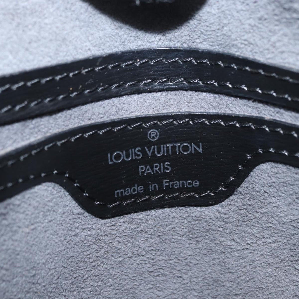 Louis Vuitton Saint Jacques Handbag Epi Leather Black Leather Handbag