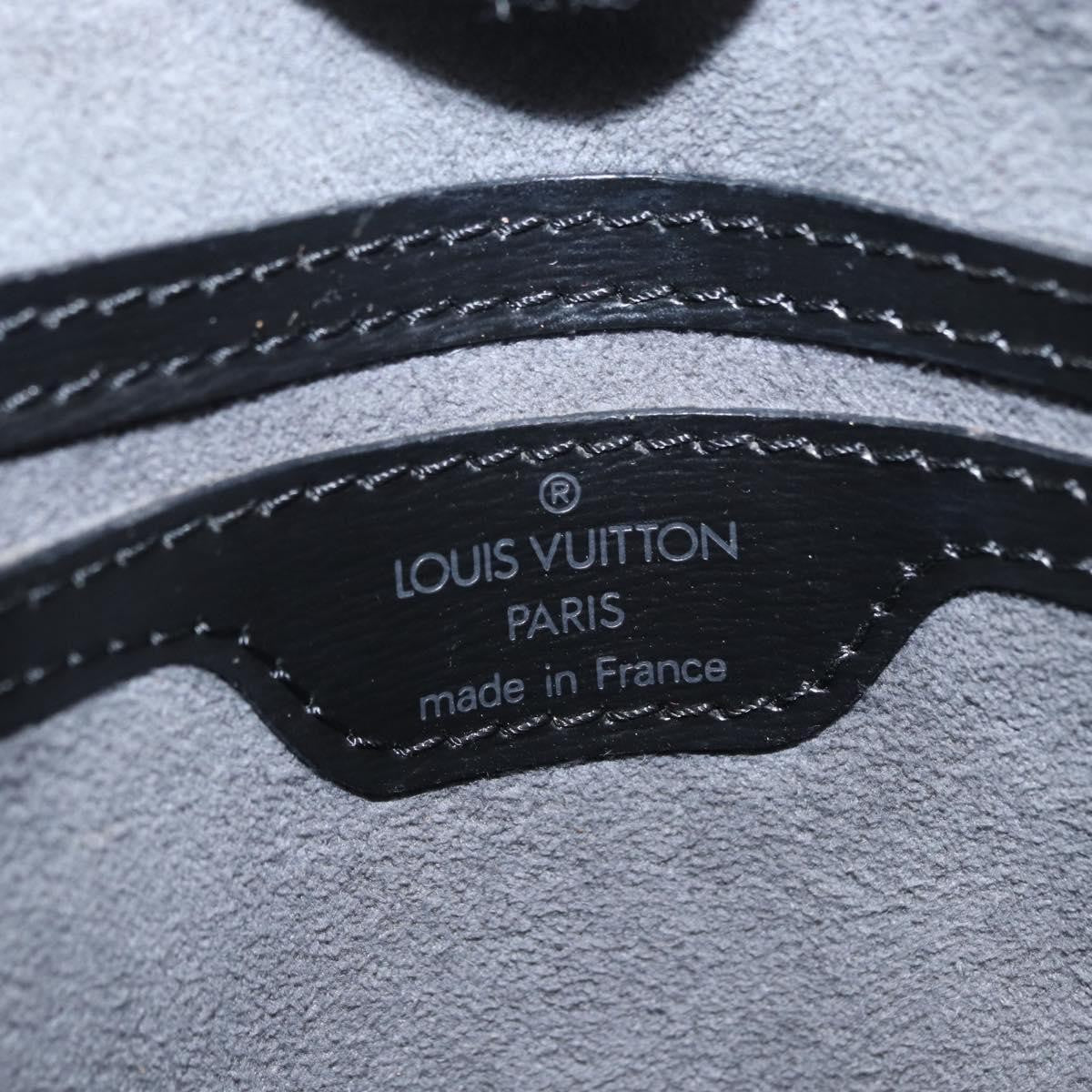 Louis Vuitton Saint Jacques Handbag Epi Leather Black Leather Handbag