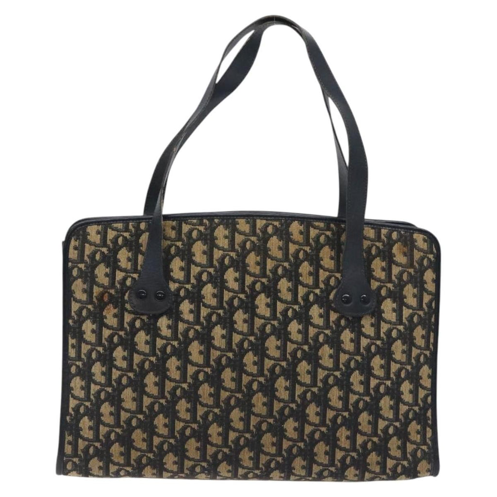 Christian Dior Trotter Shoulder Bag Canvas Navy Canvas Shoulder Bag Bag (Pre-Owned)
