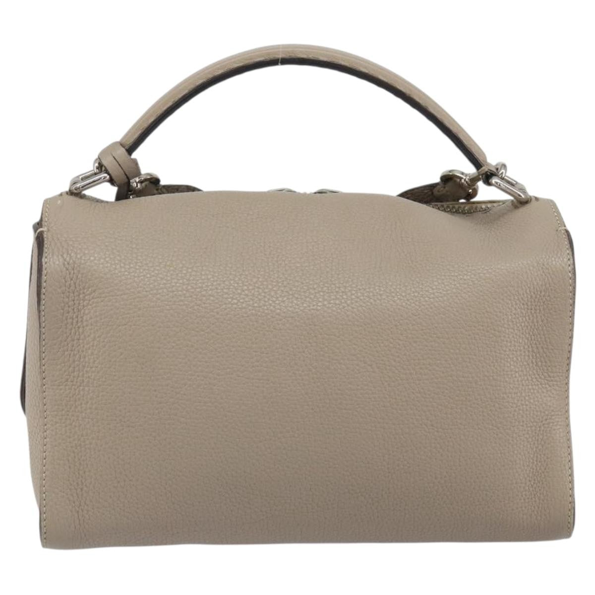 Fendi Selleria Lei Bag Leather Gray Leather Handbag