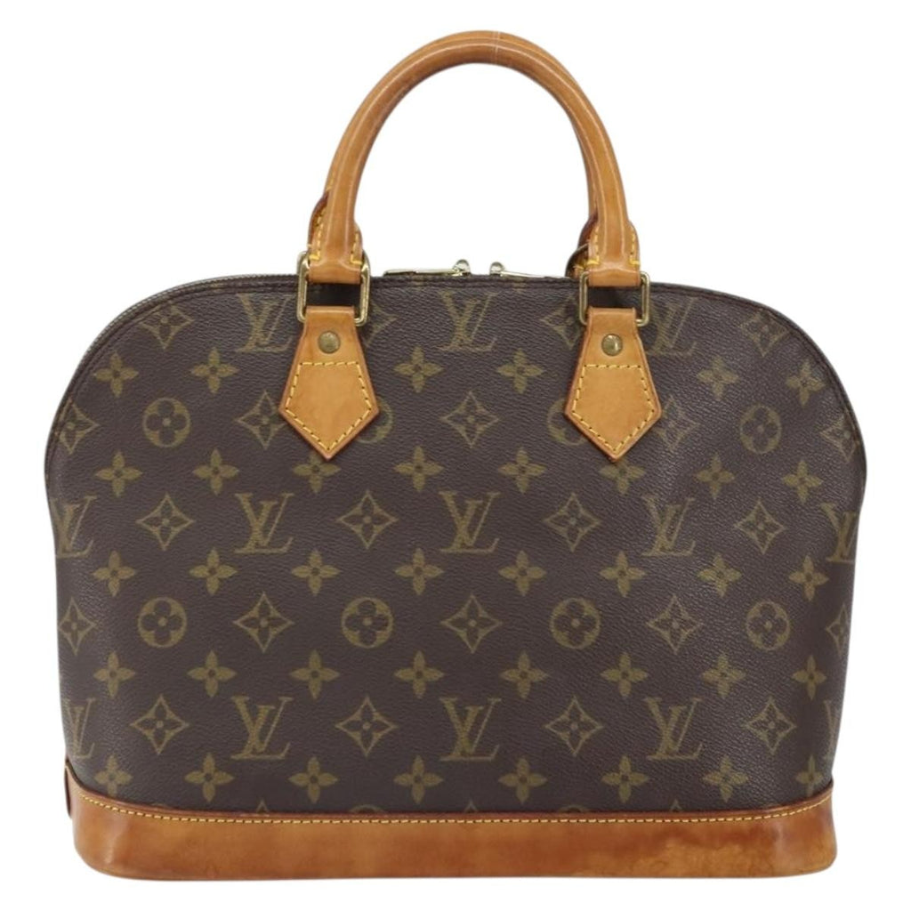 Louis Vuitton Alma Handbag Monogram Canvas Brown Canvas Handbag