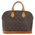 Louis Vuitton Alma Handbag Monogram Canvas Brown Canvas Handbag