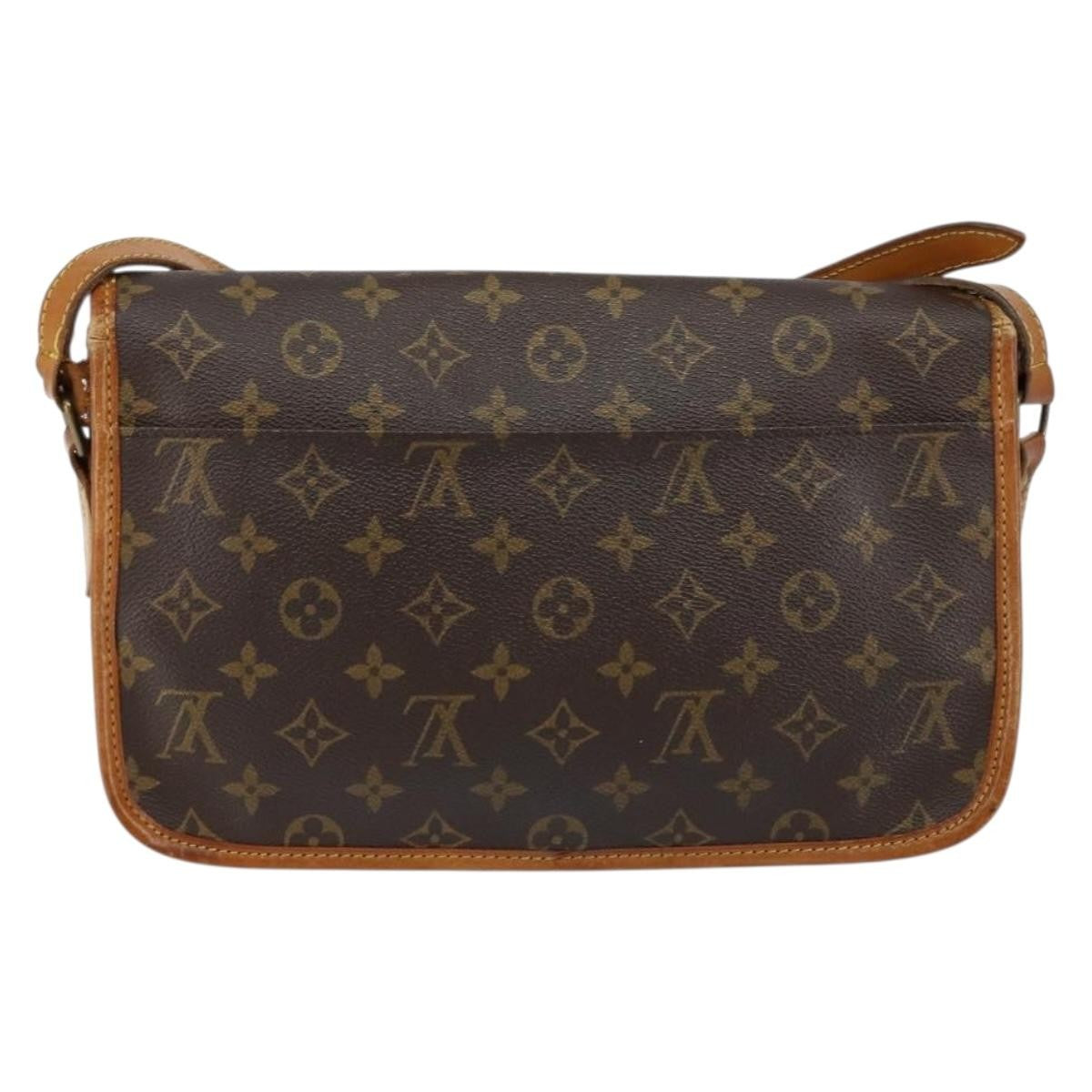 Louis Vuitton Sac Gibeciere Messenger Bag Monogram Canvas Brown Canvas Shoulder Bag