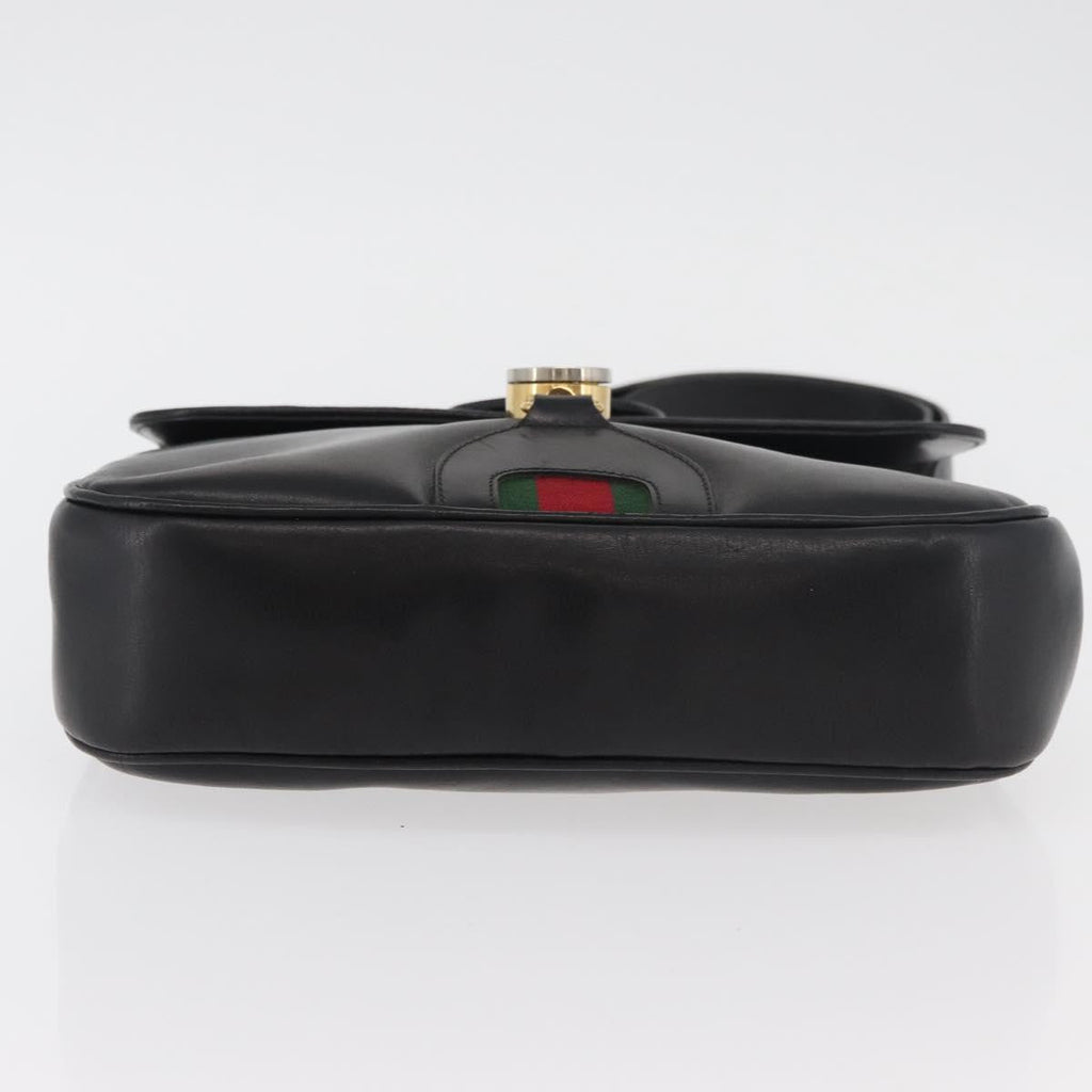 Gucci Sherry Line Shoulder Bag Leather Multicolour Leather Handbag (Pre-Owned)