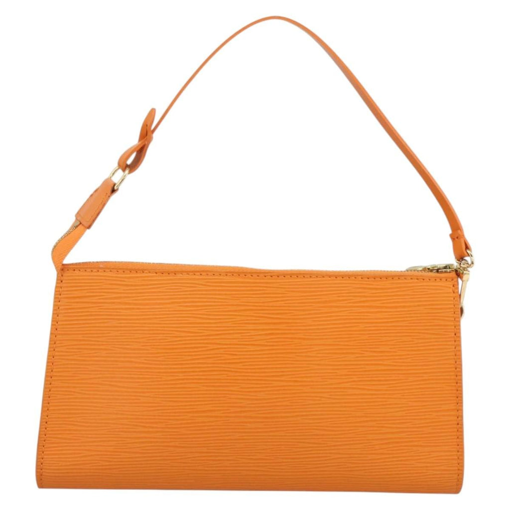 Louis Vuitton Pochette Accessoires Epi Leather Orange Leather Clutche & Pouche Bag
