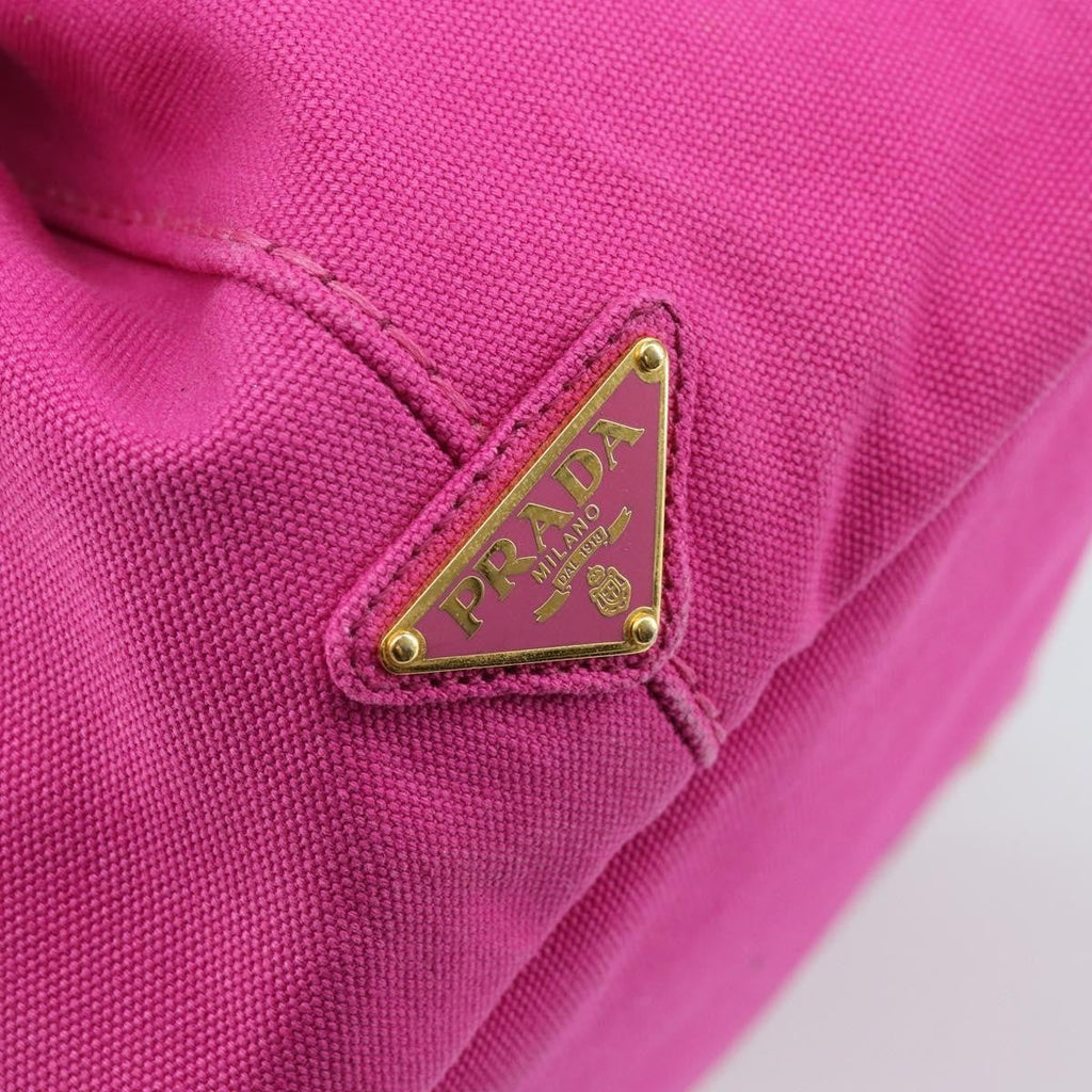 Prada Canapa Tote Canvas Pink Canvas Tote Bag Bag