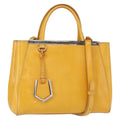 Fendi 2Jours Bag Leather Yellow Leather Handbag