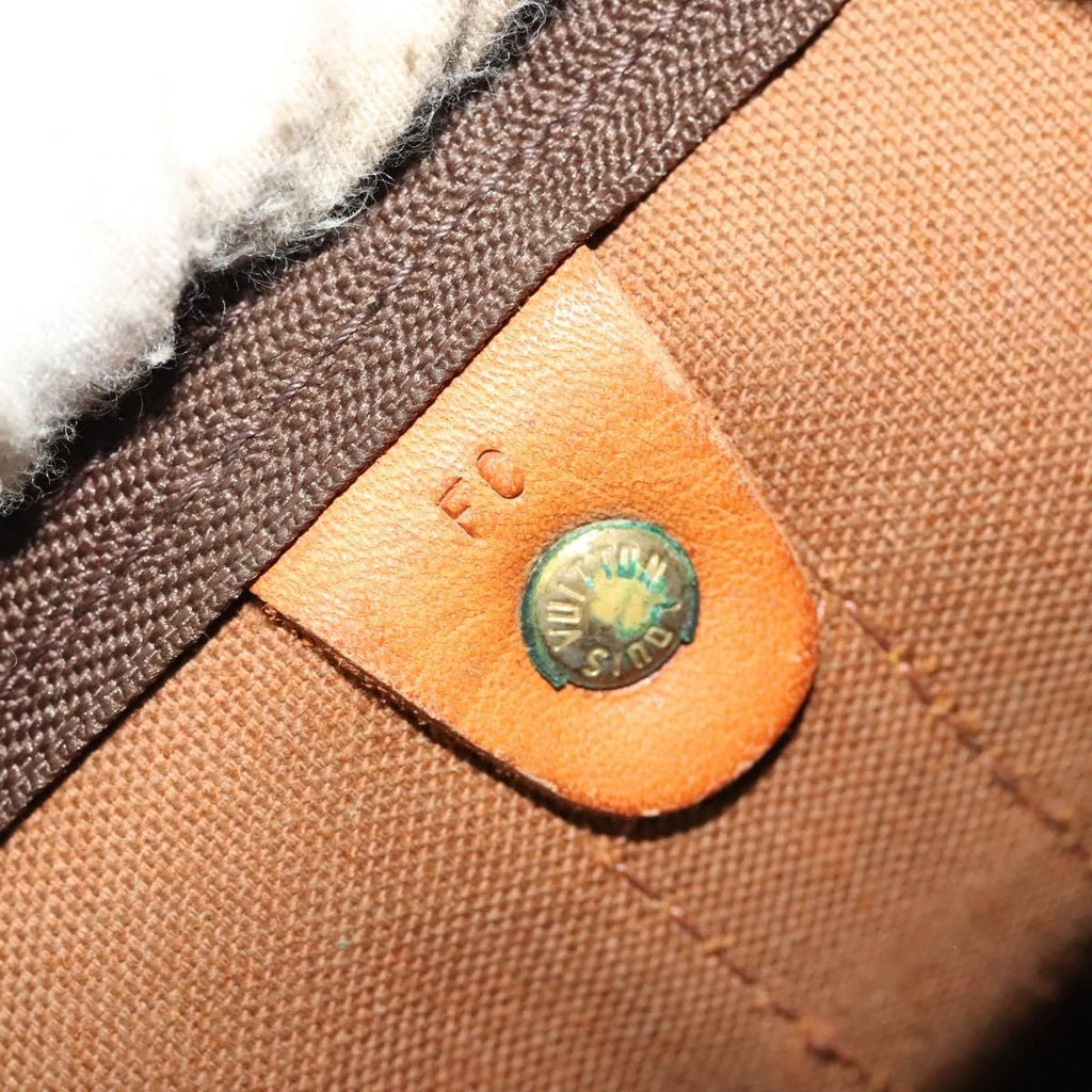 Louis Vuitton Keepall Bandouliere Bag Monogram Canvas Brown Canvas Travel Bag