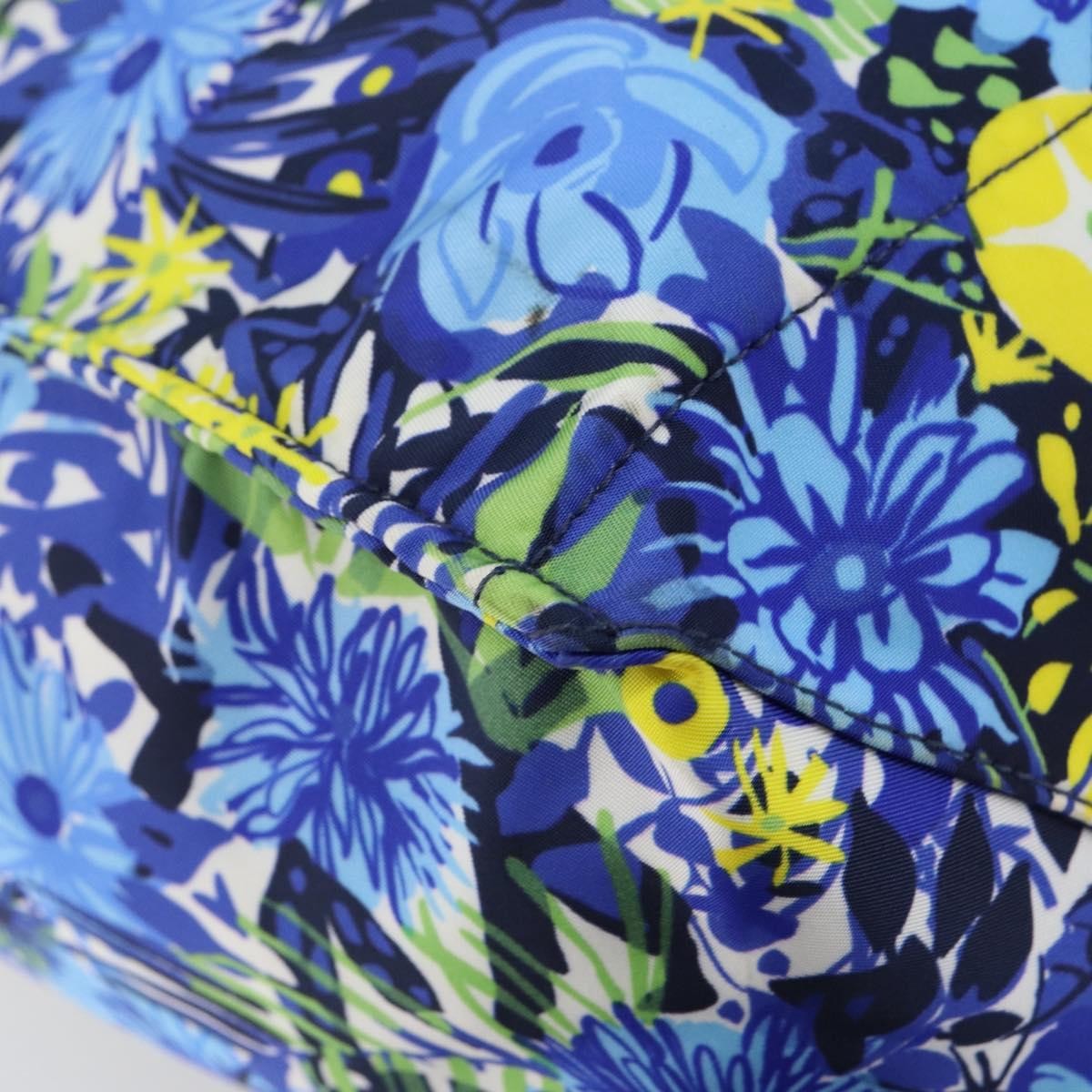 Prada Floreal Tote Printed Tessuto Blue Nylon Tote Bag Bag