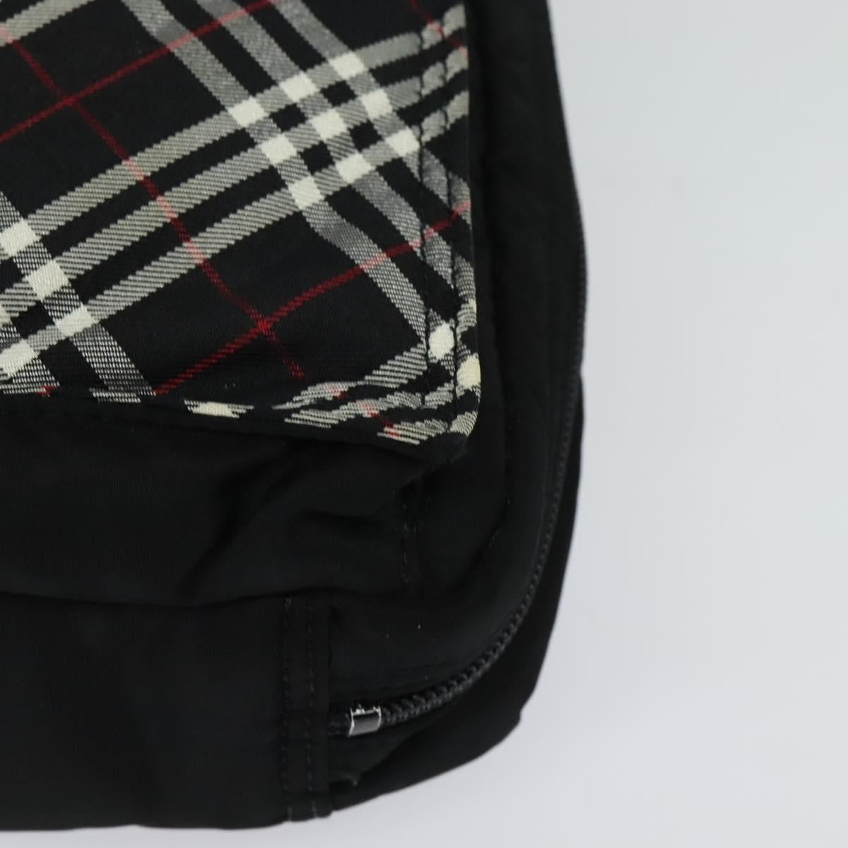 Burberry Nova Check Black Label Nylon Black Nylon Shoulder Bag