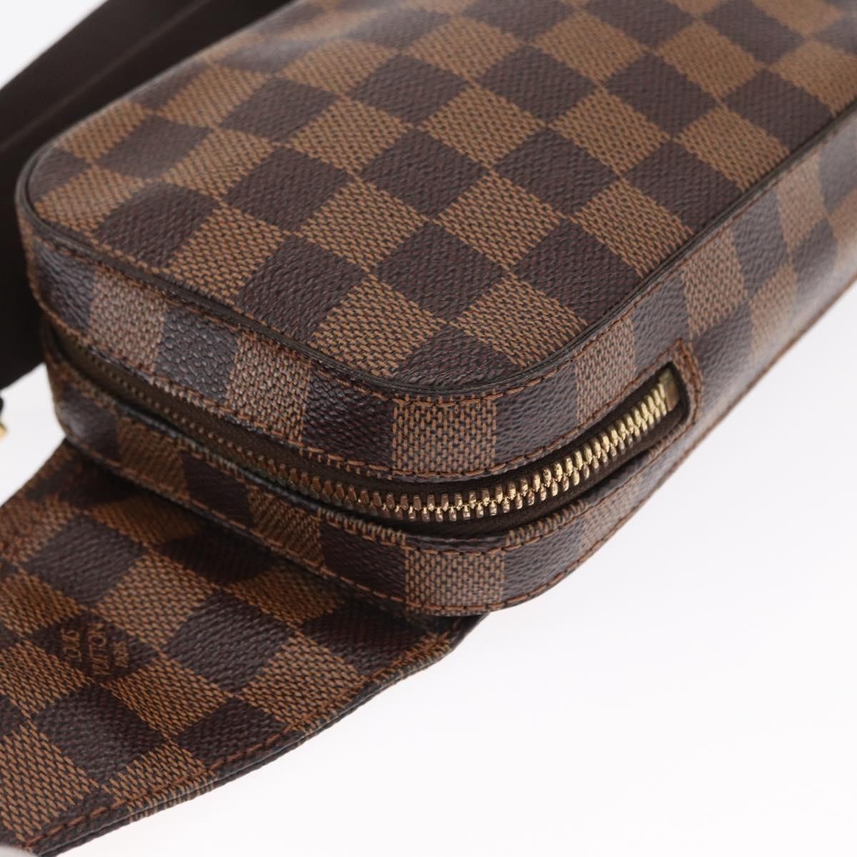 Louis Vuitton Geronimos Waist Bag Damier Brown Canvas Clutche & Pouche Bag