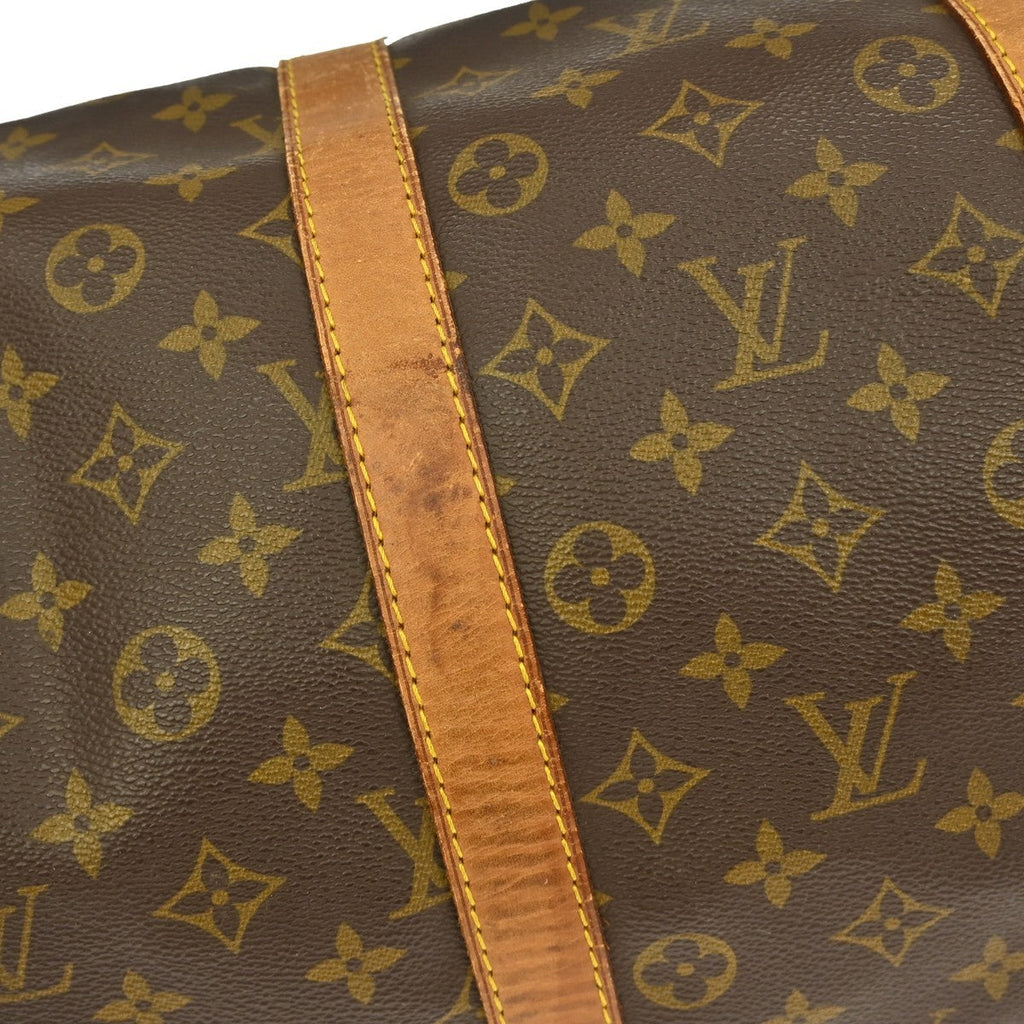 Louis Vuitton Keepall Bag Monogram Canvas Brown Canvas Travel Bag