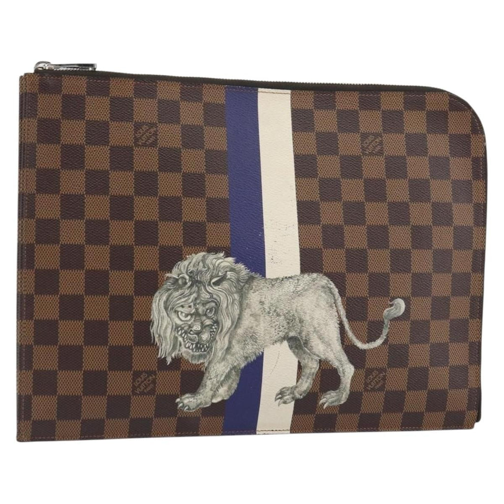 Louis Vuitton Pochette Jour Limited Edition Chapman Savane Damier Brown Canvas Clutche & Pouche Bag