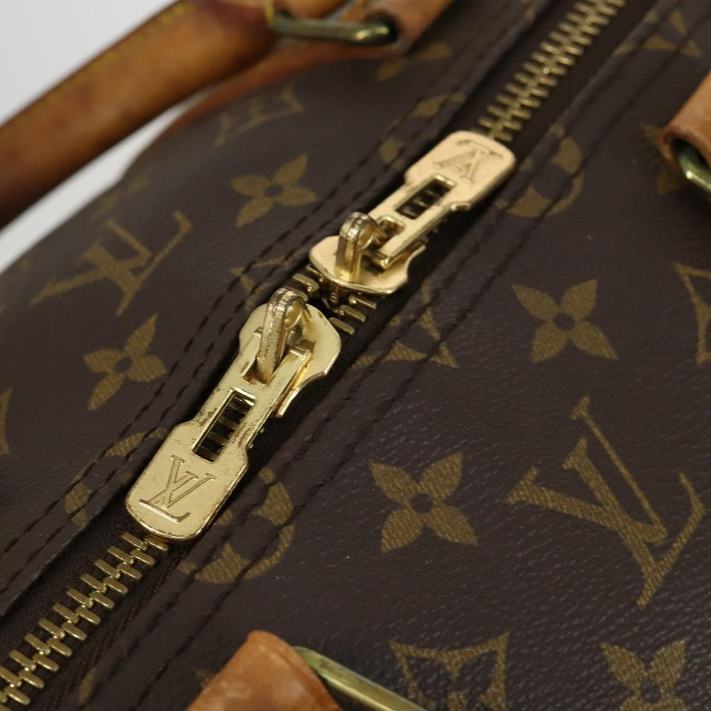 Louis Vuitton Keepall Bandouliere Bag Monogram Canvas Brown Canvas Travel Bag