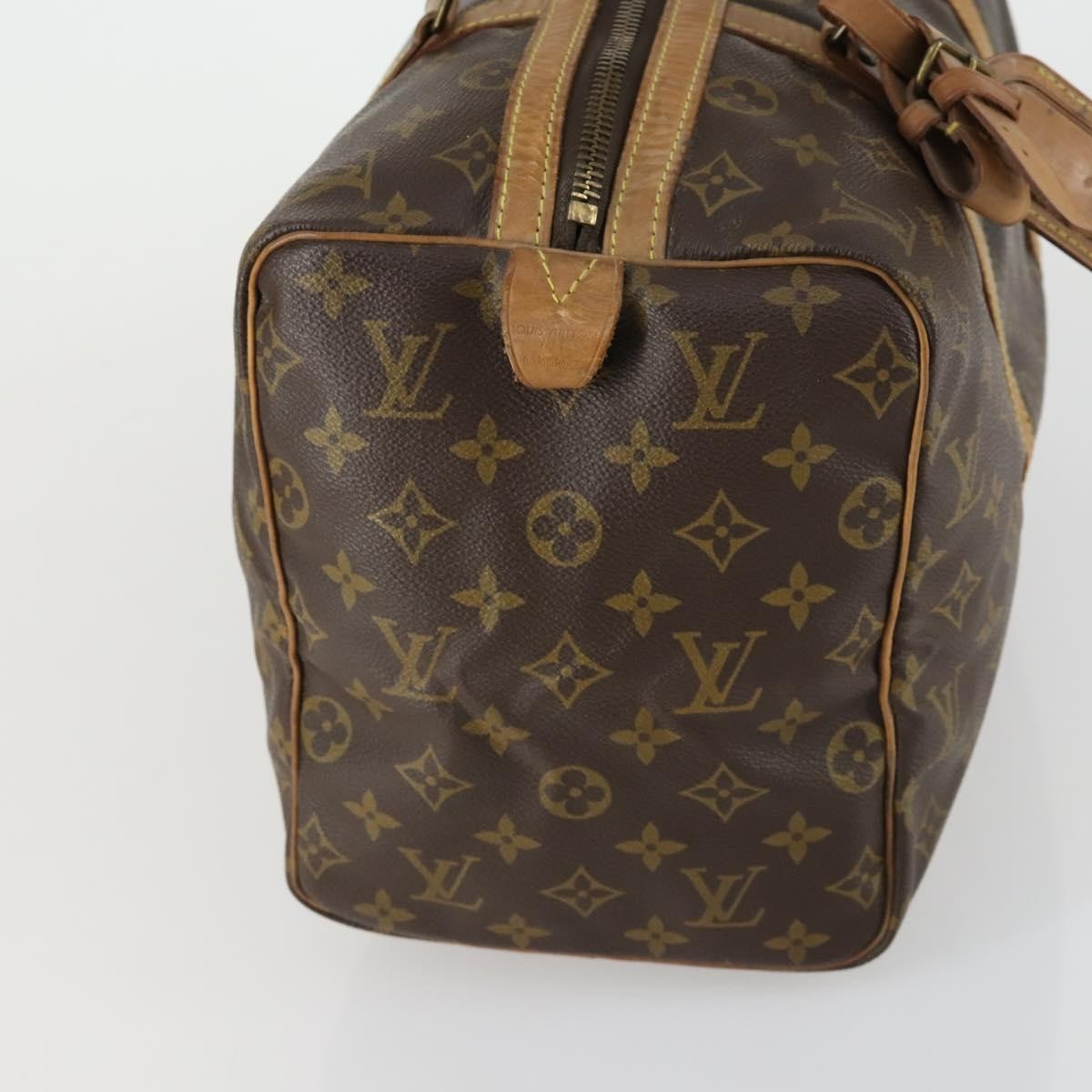Louis Vuitton Sac Souple Handbag Monogram Canvas Brown Canvas Travel Bag